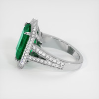 5.43 Ct. Emerald Ring, 18K White Gold 4