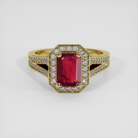 1.62 Ct. Ruby Ring, 14K Yellow Gold 1