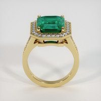 4.98 Ct. Emerald Ring, 18K Yellow Gold 3