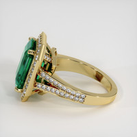 4.98 Ct. Emerald Ring, 18K Yellow Gold 4