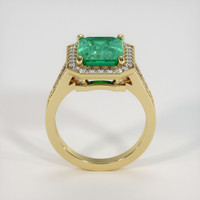 3.25 Ct. Emerald Ring, 18K Yellow Gold 3