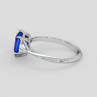 2.07 Ct. Blue Sapphire Ring, Platinum 950 4
