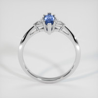 0.62 Ct. Blue Sapphire Ring, 10K White Gold 3