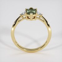 1.20 Ct. Green Sapphire Ring, 14K Yellow Gold 3