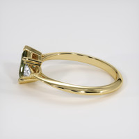 1.20 Ct. Green Sapphire Ring, 18K Yellow Gold 4