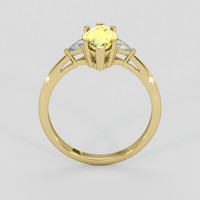 1.11 Ct. Yellow Sapphire Ring, 18K Yellow Gold 3