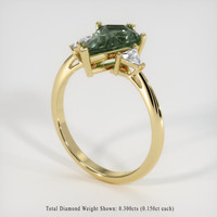 2.18 Ct. Sapphire Ring, 18K Yellow Gold 2