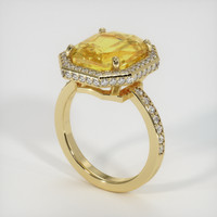 10.99 Ct. Yellow Sapphire Ring, 10K Yellow Gold 2