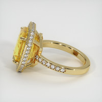 10.99 Ct. Yellow Sapphire Ring, 10K Yellow Gold 4