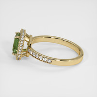 1.29 Ct. Green Sapphire Ring, 14K Yellow Gold 4