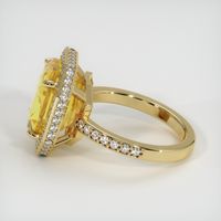 10.99 Ct. Sapphire Ring, 18K Yellow Gold 4