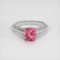 2.40 Ct. Padparadscha Sapphire Ring, Platinum 950 1