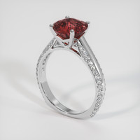 3.03 Ct. Padparadscha Sapphire Ring, Platinum 950 2