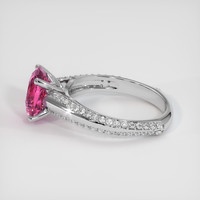 2.50 Ct. Purplish Pink Sapphire Ring, Platinum 950 4