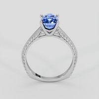 2.93 Ct. Blue Sapphire Ring, 14K White Gold 3