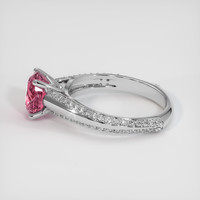 1.92 Ct. Pink Sapphire Ring, 14K White Gold 4