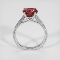 3.03 Ct. Padparadscha Sapphire Ring, 14K White Gold 3