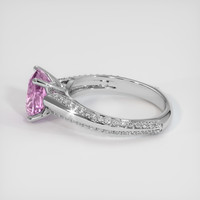 2.31 Ct. Pink Sapphire Ring, 14K White Gold 4