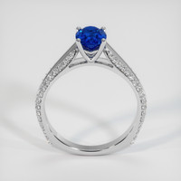 1.08 Ct. Blue Sapphire Ring, 14K White Gold 3