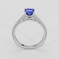 1.04 Ct. Blue Sapphire Ring, 14K White Gold 3