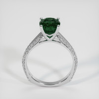 3.31 Ct. Green Sapphire Ring, 14K White Gold 3