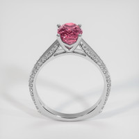 1.92 Ct. Pink Sapphire Ring, 18K White Gold 3