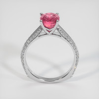 2.40 Ct. Padparadscha Sapphire Ring, 18K White Gold 3
