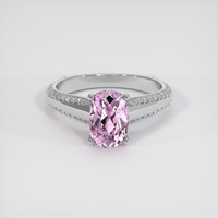 2.31 Ct. Pink Sapphire Ring, 18K White Gold 1