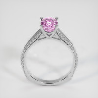 2.31 Ct. Pink Sapphire Ring, 18K White Gold 3