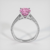 2.65 Ct. Pink Sapphire Ring, 18K White Gold 3
