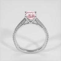 1.75 Ct. Pink Sapphire Ring, 18K White Gold 3