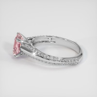 1.75 Ct. Pink Sapphire Ring, 18K White Gold 4