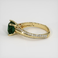 3.31 Ct. Green Sapphire Ring, 14K Yellow Gold 4