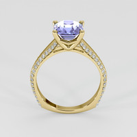 2.70 Ct. Blue Sapphire Ring, 18K Yellow Gold 3