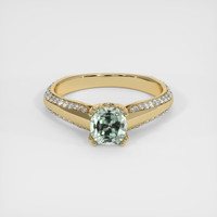 1.07 Ct. Sapphire Ring, 18K Yellow Gold 1