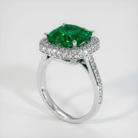 4.39 Ct. Emerald Ring, Platinum 950 2