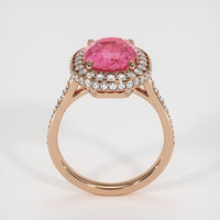 3.98 Ct. Pink Sapphire Ring, 14K Rose Gold 3