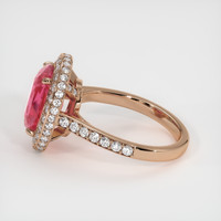 3.98 Ct. Pink Sapphire Ring, 14K Rose Gold 4