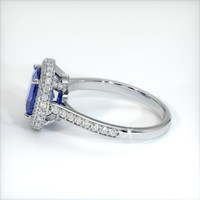 2.30 Ct. Blue Sapphire Ring, 10K White Gold 4