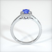 0.73 Ct. Blue Sapphire Ring, 10K White Gold 3