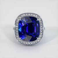 17.17 Ct. Sapphire Ring, 14K White Gold 1