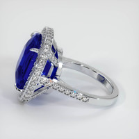 17.17 Ct. Sapphire Ring, 14K White Gold 4