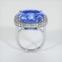 24.60 Ct. Blue Sapphire Ring, 14K White Gold 3