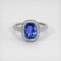 3.01 Ct. Sapphire Ring, 14K White Gold 1