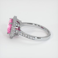 2.63 Ct. Pink Sapphire Ring, 14K White Gold 4