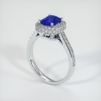 1.53 Ct. Sapphire Ring, 14K White Gold 2