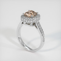 1.59 Ct. Sapphire Ring, 14K White Gold 2