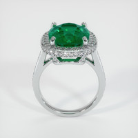 6.53 Ct. Emerald Ring, 18K White Gold 3