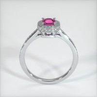 0.44 Ct. Sapphire Ring, 18K White Gold 3