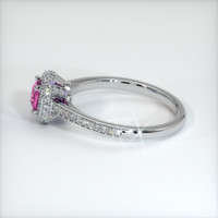 0.44 Ct. Sapphire Ring, 18K White Gold 4